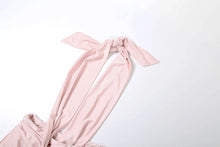 Load image into Gallery viewer, Ribbon Backless Romper
