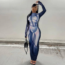 Load image into Gallery viewer, 3D Body Print Maxi Dress
