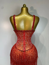 Load image into Gallery viewer, Shine Bright Rhinestone Maxi Dress
