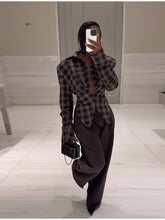 Load image into Gallery viewer, Plaid Flattering Blouse
