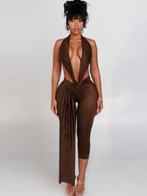 Load image into Gallery viewer, Ribbon Backless Romper
