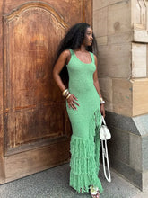 Load image into Gallery viewer, Hannah Knit Tassel Maxi Dress
