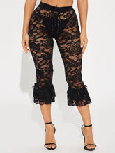 Load image into Gallery viewer, Lace Ruffles Bow Pants
