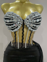 Load image into Gallery viewer, Jaylene Rhinestone Sequin Skirt Set
