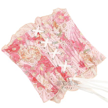 Load image into Gallery viewer, Pink Corset Satin Skirt Set
