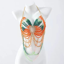 Load image into Gallery viewer, Pearl Beaded Bikini Bra Top
