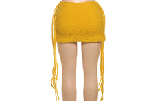 Load image into Gallery viewer, Tassel Mini Skirt &amp; Knit Crochet Top
