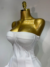 Load image into Gallery viewer, Flower Embellished Mini Bandage Dress
