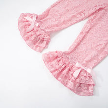 Load image into Gallery viewer, Lace Ruffles Bow Pants

