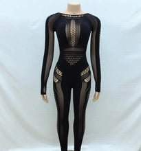 Load image into Gallery viewer, Tessa Mesh Jumpsuit
