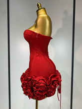 Load image into Gallery viewer, Flower Embellished Mini Bandage Dress
