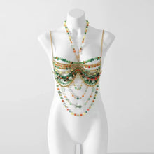 Load image into Gallery viewer, Pearl Beaded Bikini Bra Top
