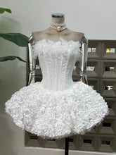 Load image into Gallery viewer, Ballerina Corset Ruffle Mini Dress
