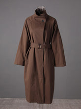 Load image into Gallery viewer, Brown Belted Trench Coat
