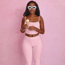 Load image into Gallery viewer, Barbie Pink Knit Pants Set

