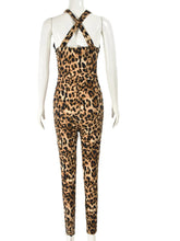Load image into Gallery viewer, Wild Cut-Out Leopard Jumpsuit
