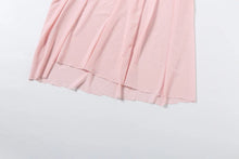 Load image into Gallery viewer, Pink Ruched Maxi Dress
