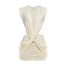 Load image into Gallery viewer, Cross Ruched Mini Dress
