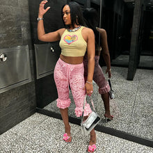 Load image into Gallery viewer, Lace Ruffles Bow Pants
