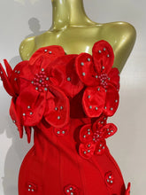 Load image into Gallery viewer, Flower Bandage Mini Dress
