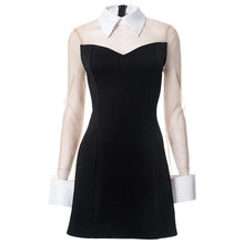 Load image into Gallery viewer, White Collar Mini Dress
