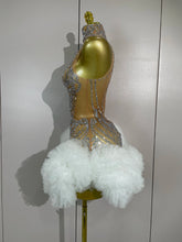 Load image into Gallery viewer, Cocktail Feather Mini Dress
