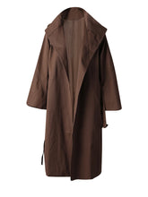 Load image into Gallery viewer, Brown Belted Trench Coat
