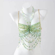 Load image into Gallery viewer, Pearl Beaded Bikini Bra Top
