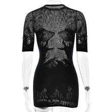 Load image into Gallery viewer, Flaming Hot Mesh Mini Dress
