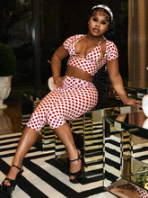 Load image into Gallery viewer, Polka Dot Print Capris Set

