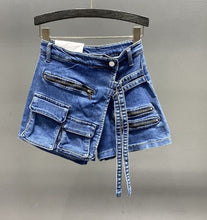 Load image into Gallery viewer, Samantha Denim Skort FancySticated
