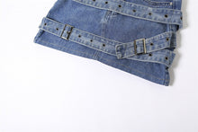 Load image into Gallery viewer, Sammy Denim Mini Skirt FancySticated
