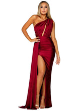 Load image into Gallery viewer, Satin Side Split Maxi Dress FancySticated
