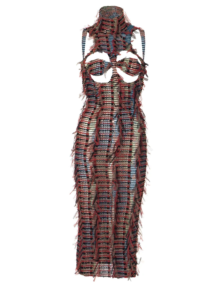 Rissa Knit Tassel Dress