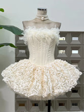Load image into Gallery viewer, Ballerina Corset Ruffle Mini Dress
