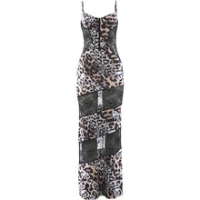 Load image into Gallery viewer, Lia Leopard Mesh Maxi Dress
