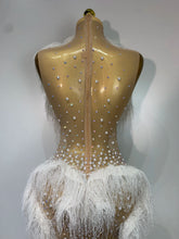 Load image into Gallery viewer, Cloud Pearl Tassel Mesh Maxi Dress
