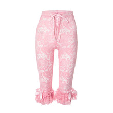 Load image into Gallery viewer, Lace Ruffles Bow Pants
