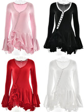 Load image into Gallery viewer, Genie Ruffle Asymmetrical Dress
