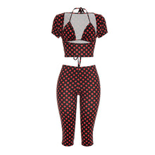 Load image into Gallery viewer, Polka Dot Print Capris Set
