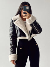 Load image into Gallery viewer, Thick Warm Furry Leather Coat
