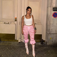 Load image into Gallery viewer, Lace Ruffles Bow Pants
