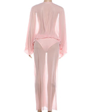 Load image into Gallery viewer, Pink Ruched Maxi Dress
