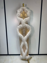 Load image into Gallery viewer, Cloud Pearl Tassel Mesh Maxi Dress
