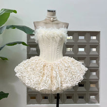 Load image into Gallery viewer, Ballerina Corset Ruffle Mini Dress
