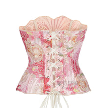 Load image into Gallery viewer, Pink Corset Satin Skirt Set
