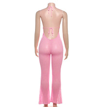 Load image into Gallery viewer, Flower Applique Knit Jumpsuit
