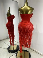 Load image into Gallery viewer, Ali Fringe Bandage Midi Dress
