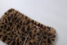 Load image into Gallery viewer, Leopard Fur Skirt Set
