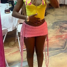 Load image into Gallery viewer, Textured Knit Mini Skirt
